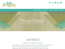 Tablet Screenshot of lalaprojects.com